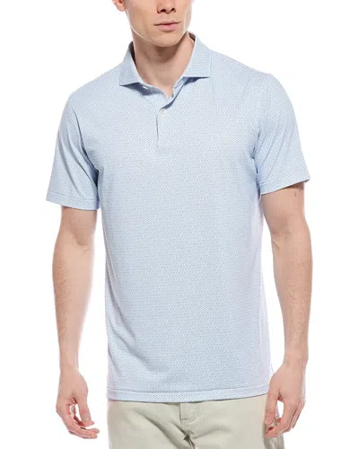 Peter Millar Palermo Performance Jersey Polo Shirt In White
