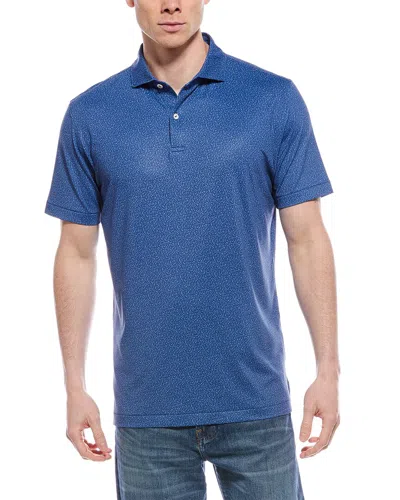Peter Millar Performance Jersey Polo Shirt In Blue