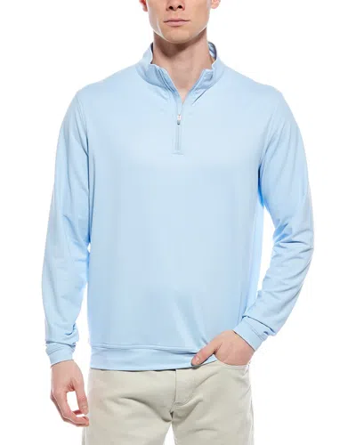 Peter Millar Crown Sport Perth Loop Quarter Zip Performance Pullover In Blue