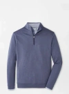 Peter Millar Perth Mãlange Performance Quarter-zip In Navy