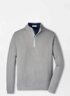 Peter Millar Perth Mãlange Performance Quarter-zip In Smoke