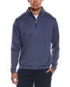 Peter Millar Perth Stretch Quarter Zip Pullover In Blue