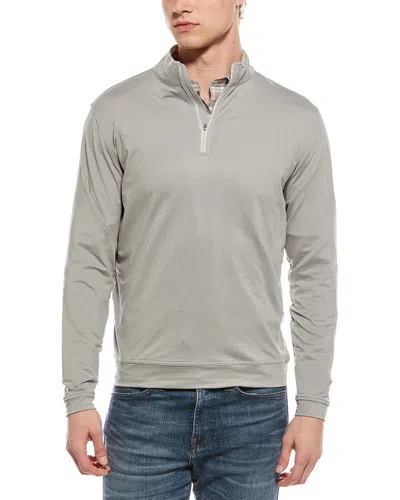Peter Millar Perth Melange Performance 1/4-zip Pullover In Neutral