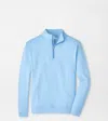 Peter Millar Perth Sugar Stripe Performance Quarter In Blue