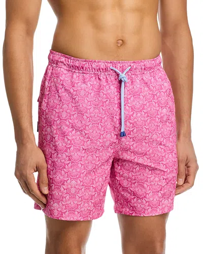 Peter Millar Pina Colada 7 Swim Trunks In Pink