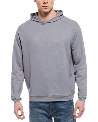 Peter Millar Pine Camo Performance Hoodie In Grey