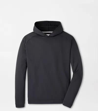 Peter Millar Pine Performance Hoodie In Black