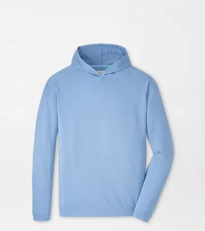 Peter Millar Pine Performance Hoodie In Blue