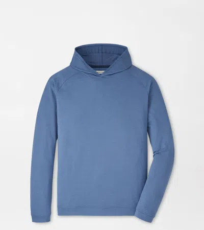 Peter Millar Pine Performance Hoodie In Blue