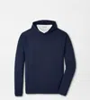 Peter Millar Pine Performance Hoodie Navy In Blue