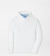 Peter Millar Pine Performance Hoodie White