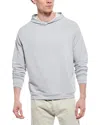 Peter Millar Pine Sugar Stripe Performance Hoodie In Grey