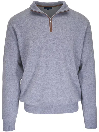 Peter Millar Polo-collar Jumper In Gray