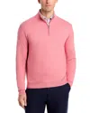 Peter Millar Quarter Zip Sweater In Pink