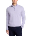 Peter Millar Quarter Zip Sweater In Purple