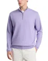 Peter Millar Men's Perth Melange Performance Quarter-zip Sweater In Wildflower