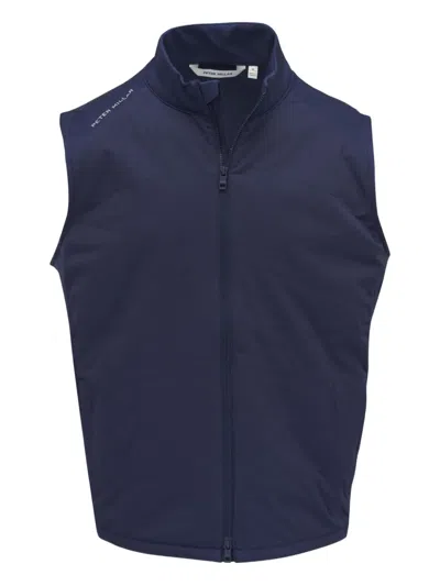 Peter Millar Quilted Sleeveless Gilet In Blue