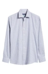 Peter Millar Crown Crafted Renato Cotton Sport Shirt In Atlantic Blue