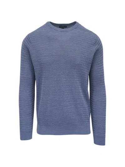 Peter Millar Rhodes Textured Sweater In Blue