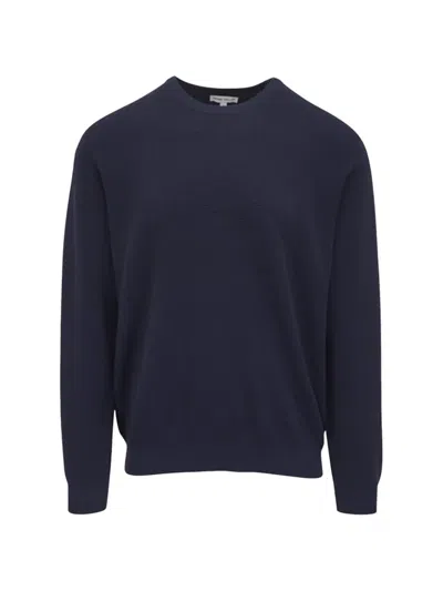 Peter Millar Ribbed Crew-neck Sweater In Blue