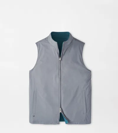 Peter Millar Ryder Reversible Gilet In Gray