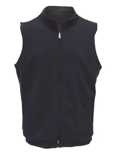 Peter Millar Ryder Zip-neck Gilet In Green