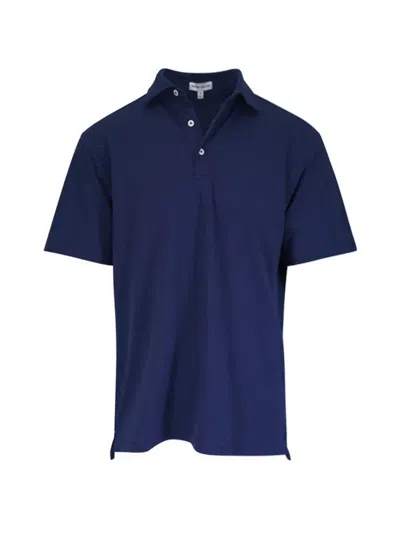 Peter Millar Ryles Crown Flex Knit Polo Shirt In Blue