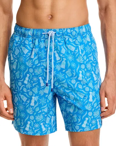 Peter Millar Saltwater Spirits 7 Swim Trunks In Blue
