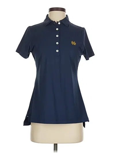 Pre-owned Peter Millar Short Sleeve Polo Shirt In Blue