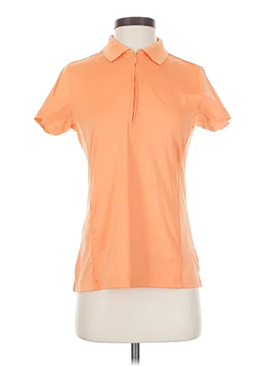 Pre-owned Peter Millar Short Sleeve Polo Shirt In Orange