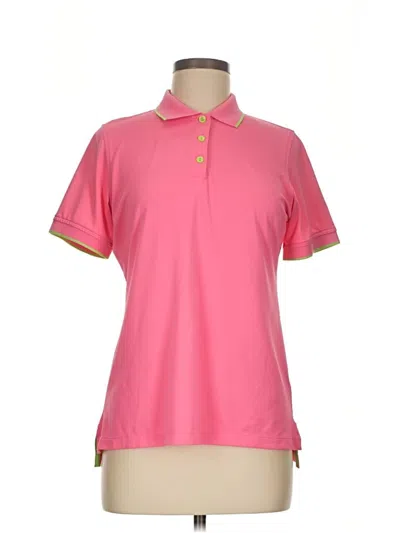 Pre-owned Peter Millar Short Sleeve Polo Shirt In Pink