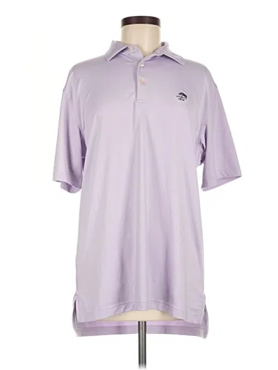Pre-owned Peter Millar Short Sleeve Polo Shirt In Purple