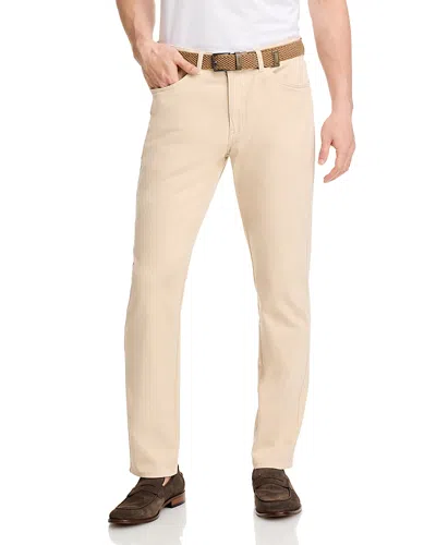 Peter Millar Signature Sateen Five Pocket Pants In Sand