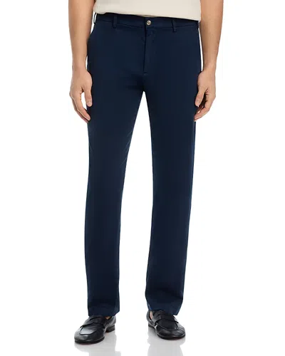 Peter Millar Signature Sateen Trousers In Blue