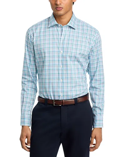Peter Millar Simon Crown Lite Cotton Stretch Sport Shirt In Blue