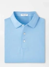 Peter Millar Solid Performance Jersey Polo In Cottage Blue