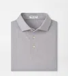 Peter Millar Solid Performance Jersey Polo Gale Grey In Gray
