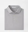 Peter Millar Solid Performance Jersey Polo In Gray