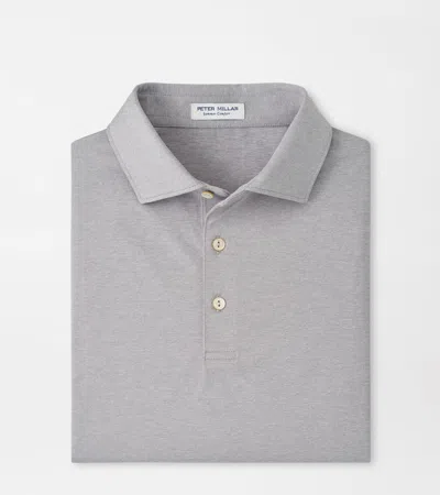 Peter Millar Solid Performance Jersey Polo In Gray