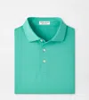 Peter Millar Solid Performance Jersey Polo In Green
