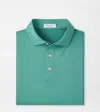 Peter Millar Solid Performance Jersey Polo In Green