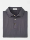 Peter Millar Solid Performance Jersey Polo In Iron