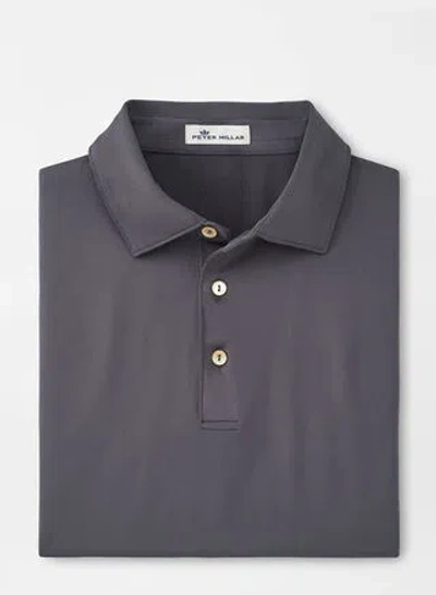 Peter Millar Solid Performance Jersey Polo In Iron
