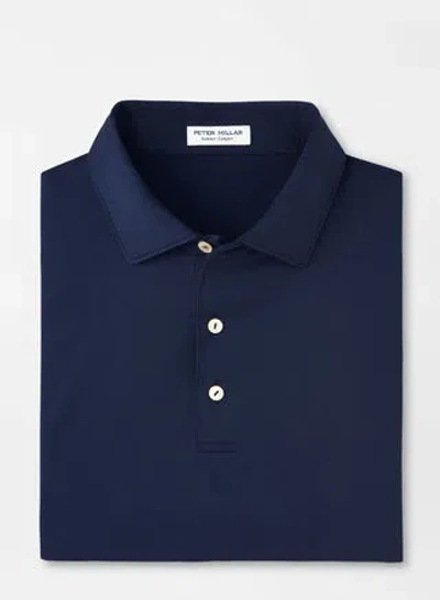 Peter Millar Solid Performance Jersey Polo In Navy