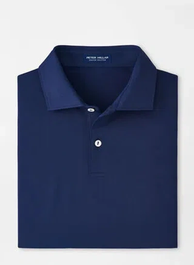 Peter Millar Solid Performance Jersey Polo In Navy