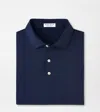 Peter Millar Solid Performance Jersey Polo Navy In Blue