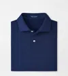 Peter Millar Solid Performance Jersey Polo Navy In Blue