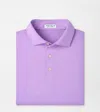Peter Millar Solid Performance Jersey Polo In Purple