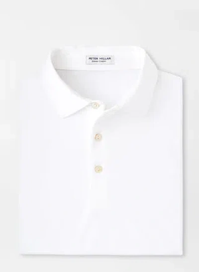 Peter Millar Solid Performance Jersey Polo In White