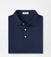 Peter Millar Solid Performance Mesh Polo Navy In Blue